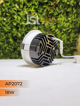 APRA AP 2072 18W White Deep Recessed COB Downlight - 18W, 3000K, White