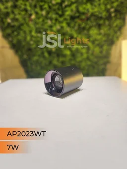 APRA AP 2023WT 7W Black RG Round Surface Cylindrical Light - 7W, 3000K, Black PB