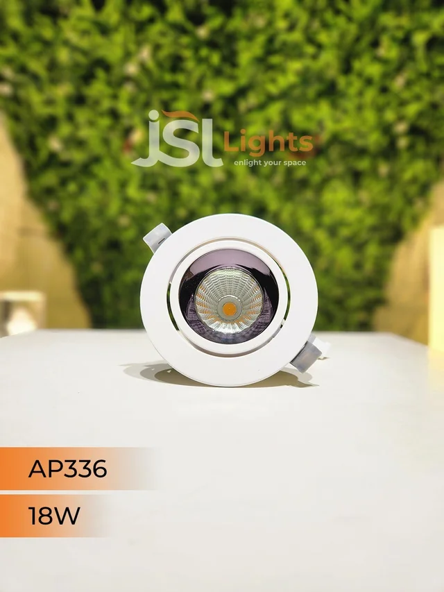 APRA AP 336 18W Round Deep Recessed COB Downlight - 18W, 6000K