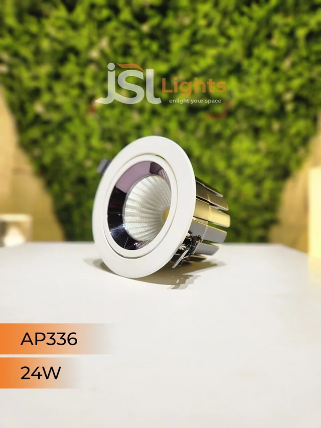 APRA AP 336 24W Round Deep Recessed COB Downlight - 24W, 6000K
