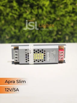 APRA 60W Slim 12V Led Strip Constant Current Driver - 60W/5AM