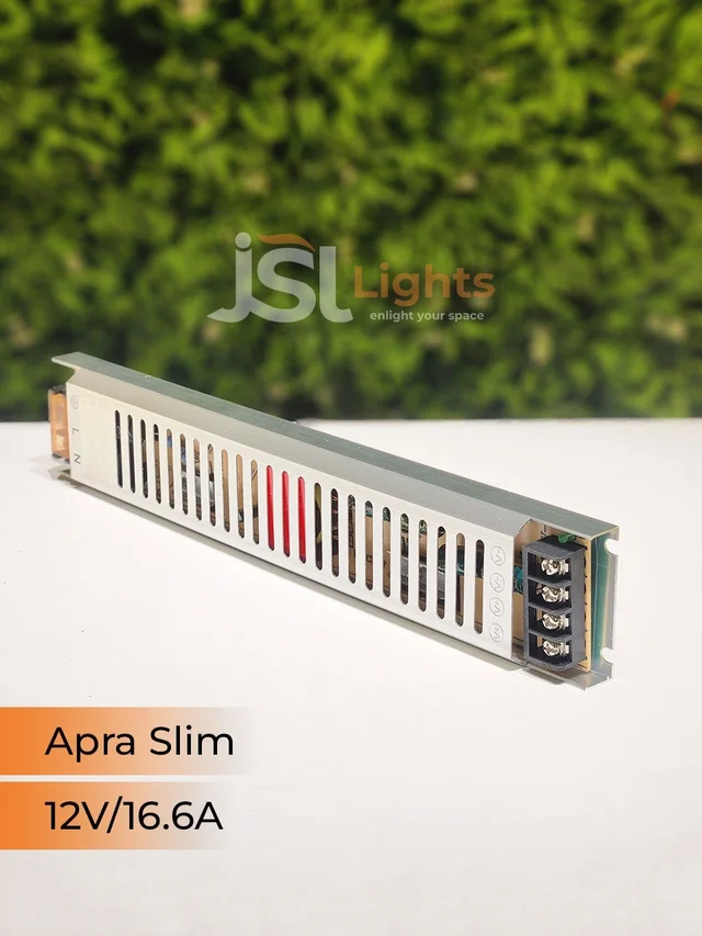 APRA 200W Slim 12V Led Strip Constant Current Driver - 200W/16.5AM