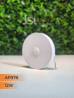 APRA 978 12W Sensor Round Surface Diffuser Panel Light - 12W, 6000K