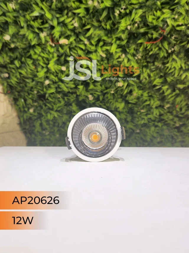 APRA AP 20626 12W White Deep Recessed COB Downlight PB Reflector - 12W, 4000K, White