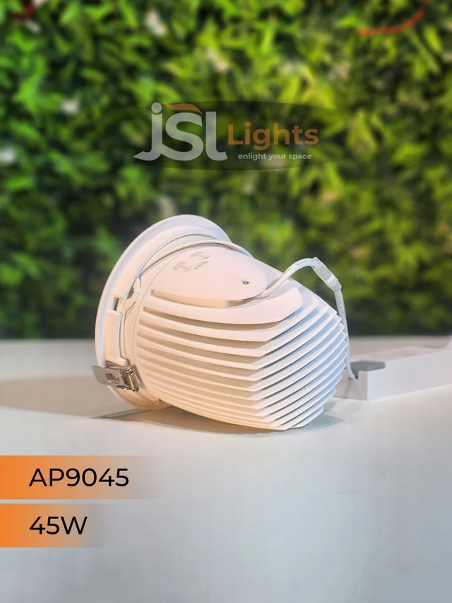 APRA 9045 45W Round Deep Recessed COB Downlight - 45W, 6000K