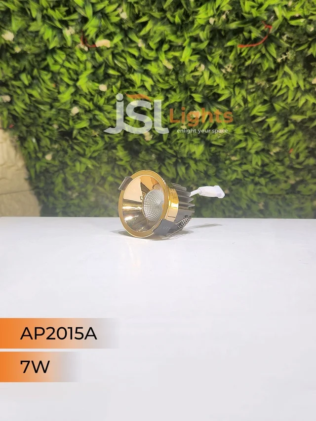 APRA AP 2015A 7W Champagne Gold Recessed COB Downlight - 7W, 3000K