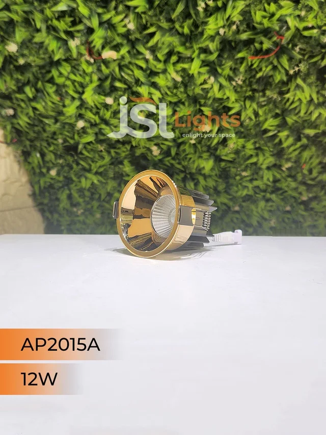 APRA AP 2015A 12W Champagne Gold Recessed COB Downlight - 12W, 3000K