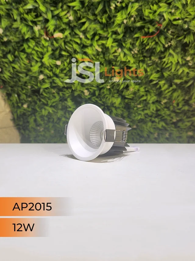 APRA 2015 Deep Recessed COB Downlight | Black & White Body, CRI 80, 130 Lumens/Watt, 2 Year Warranty - 12W, 4000K, White