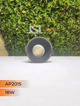 APRA 2015 Deep Recessed COB Downlight | Black & White Body, CRI 80, 130 Lumens/Watt, 2 Year Warranty - 18W, 4000K, Black