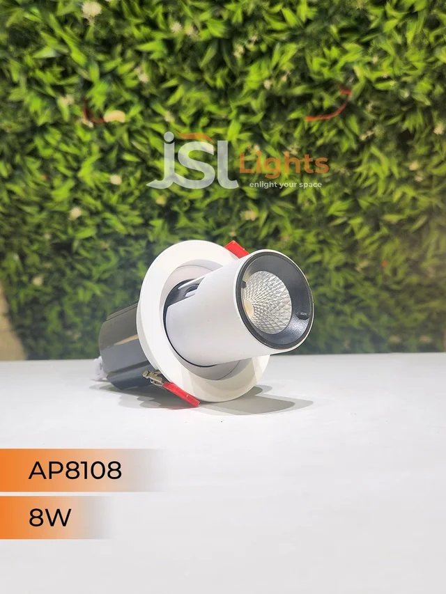 APRA AP8108 8W Deep Recessed COB Pop Up Downlight - 8W, 4000K, White