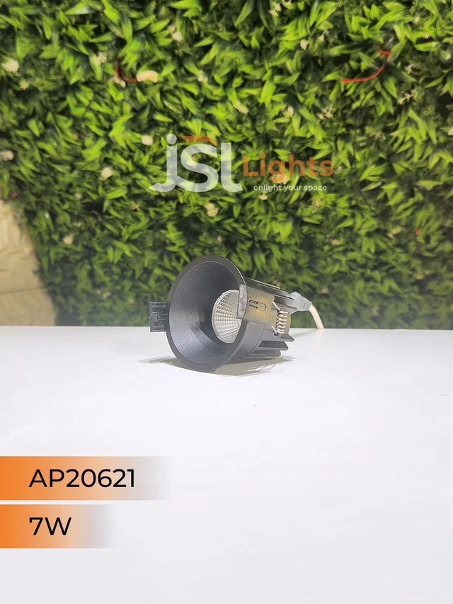 APRA 20621 7W Recessed COB Downlight – Premium Quality LED with Philips Driver" - 7W, 4000K, Black