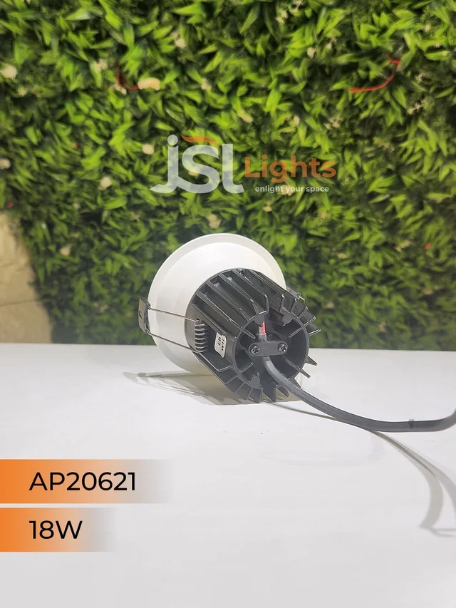 APRA 20621 18W Recessed COB Downlight – Premium Quality LED with Philips Driver" - 18W, 3000K, White