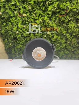APRA 20621 18W Recessed COB Downlight – Premium Quality LED with Philips Driver" - 18W, 4000K, Black