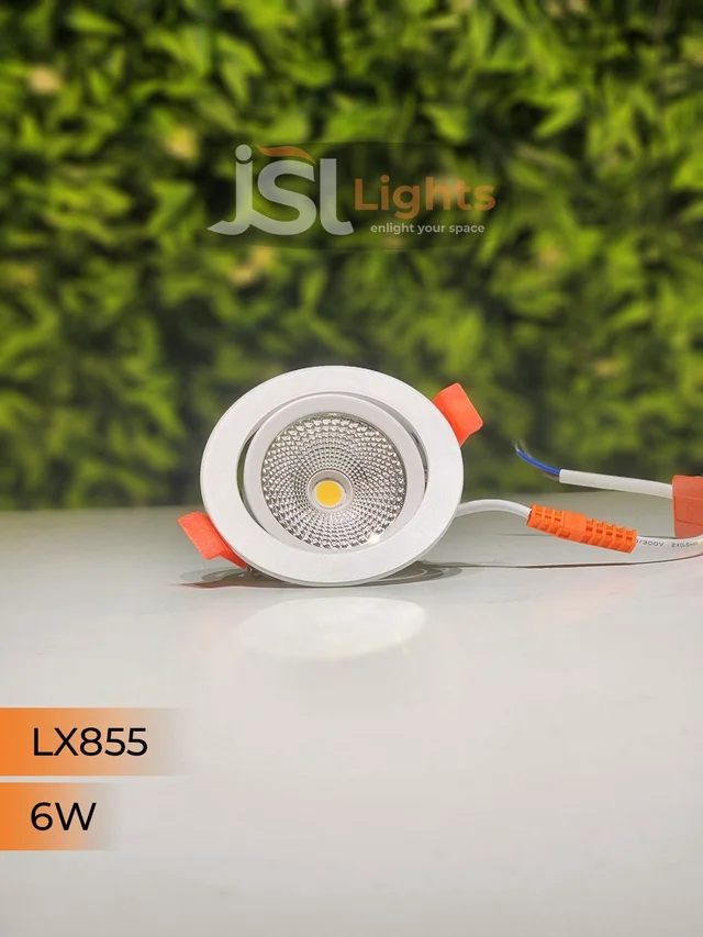 LX 855 6W Round Deep Recessed COB Downlight - 6W, 4000K
