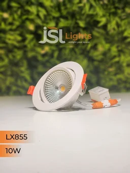 LX 855 10W Round Deep Recessed COB Downlight - 10W, 4000K