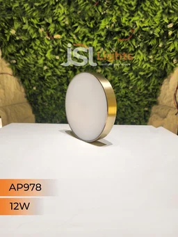 APRA AP978 12W Round Surface Diffuser Panel Light - 12W, 4000K, PB