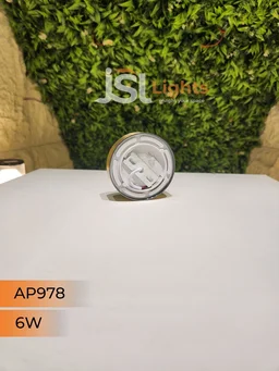 APRA AP978 6W Round Surface Diffuser Panel Light - 6W, 4000K, PB