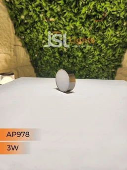 APRA AP978 3W Round Surface Diffuser Panel Light - 3W, 3000K, AB