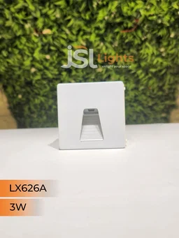 LX 626A 3W Square White Foot Led Light - 3W, 3000K, White
