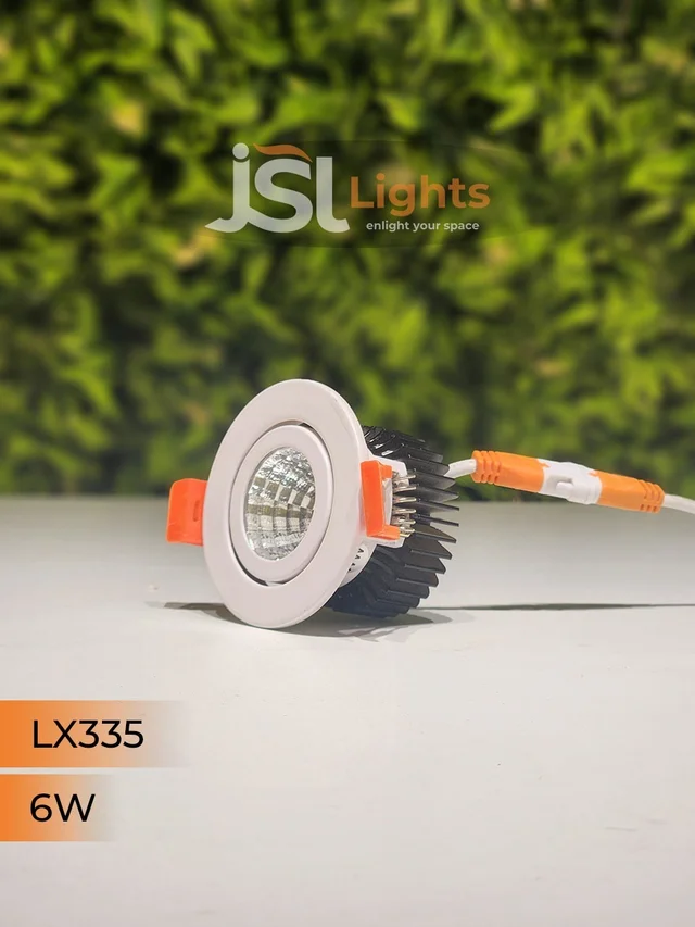 LX LX 335 50W COB Downlight for Saree, Cloth & Car Showrooms | Double Height Commercial LED | India - 6W, 4000K