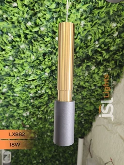 LX 882 Black GD 12W Surface Hanging Light - 18W, 3000K