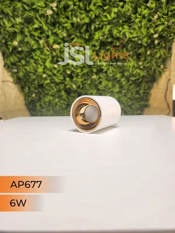 APRA AP677 6W Round Surface Cylindrical Light - 6W, 4000K, White