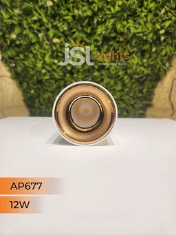 APRA AP677 12W Round Surface Cylindrical Light - 12W, 3000K, White