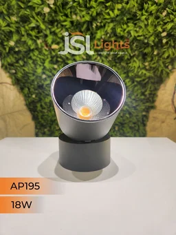 AP195 18W Adjustable Surface Cylindrical Light - 18W, 4000K, Black