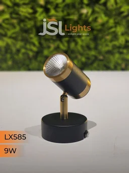 LX 585 9W Black GD Surface Wall Cob Focus Light - 9W