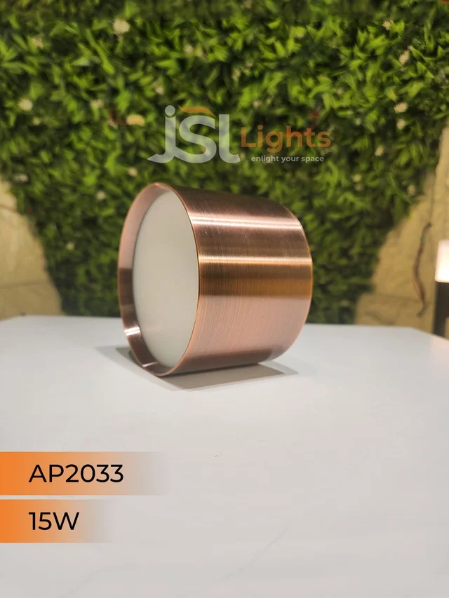 APRA AP2033 15W Round Surface Diffuser Panel Light - 15W, 4000K, Red Bronze