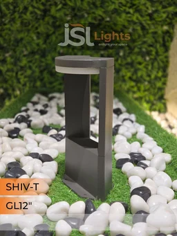 JSL LIGHTS JSL Shiv-T 12W LED Gate Bollard Light | Modern Exterior Aluminium Fixture - Price of 2pcs