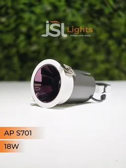 JSL LIGHTS JSL 701 COB Pull-Out Ceiling Spotlight 12W/18W | Anti-Glare Deep Recessed Design | Philips/Fulham LED Driver | 2-Year Warranty - 18W, 4000K