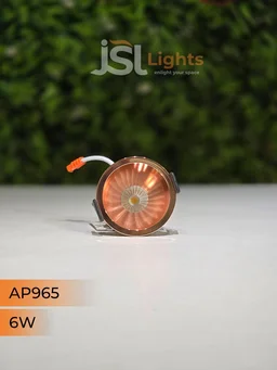 APRA 965 6W RG Round Deep Recessed COB Downlight - 6W, 3000K, RG