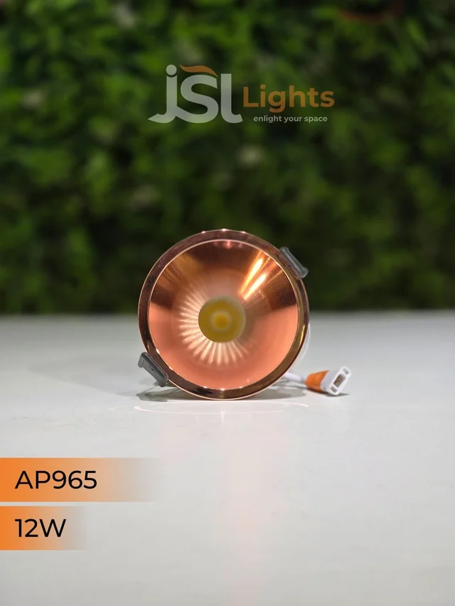 APRA 965 12W RG Round Deep Recessed COB Downlight - 12W, 4000K, RG