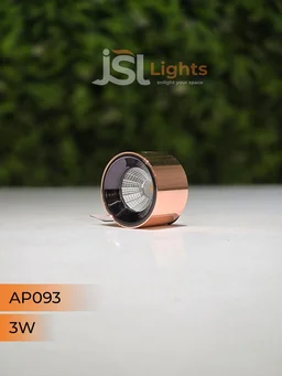APRA 093 3W RG Round Surface Cylindrical Light - 3W, 3000K