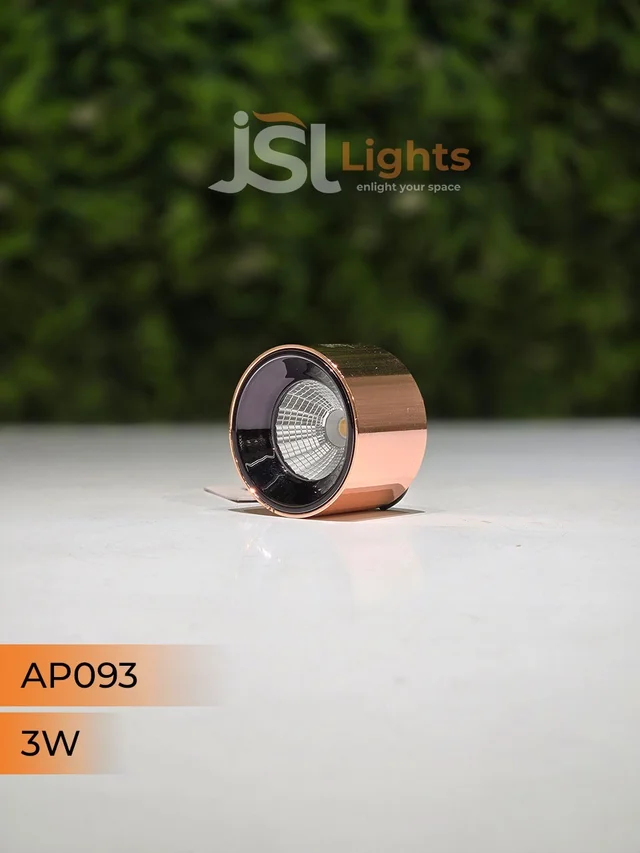 APRA 093 3W RG Round Surface Cylindrical Light - 3W, 3000K