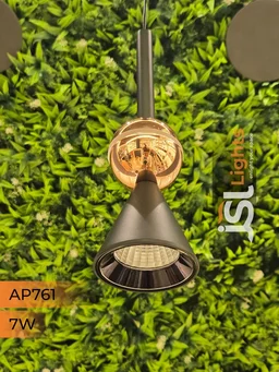 APRA761 7W BK RG 3CCT Surface Hanging Light