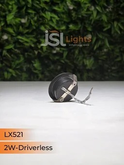 LX 521 2W Black Deep Recessed COB Downlight - 6000K, Black