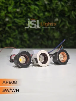 APRA 608 3W PKW PB Deep Recessed COB Downlight - PKW PB