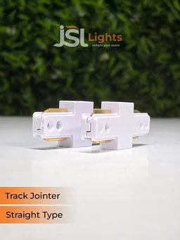 JSL APRA Spot Track Light PVC Straight Jointer - I Jointer, White