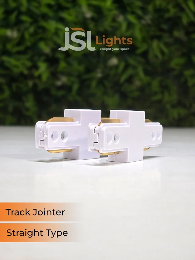 JSL APRA Spot Track Light PVC Straight Jointer - I Jointer, White