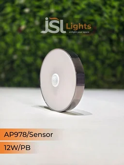 APRA Smart Motion Sensor LED Surface Panel Light 12W Round – AP978 Energy Efficient Diffuser Light - PB