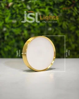LX 787 12W Round Surface Diffuser Panel Light - 12W, 4000K, GD