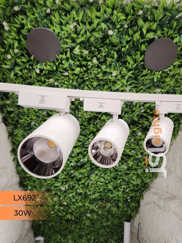 LX 692 30W LED Track Spotlight White Body - 30W, 4000K, White