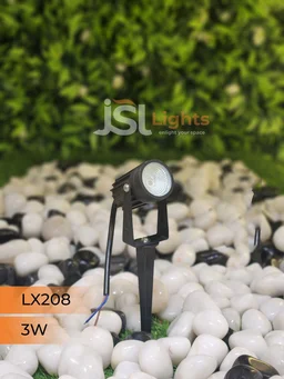 LX 208 3W LED Spike Garden Spot Light - 3W, GR