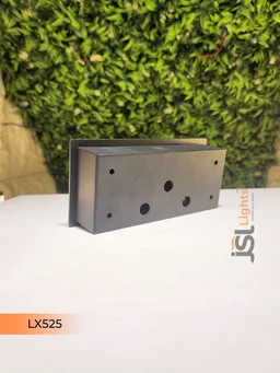 LX525 3W LED Foot Light Black 2 Module Aluminium Warm White 3x3 Inch | Modern Wall Step Light - 6W, Black