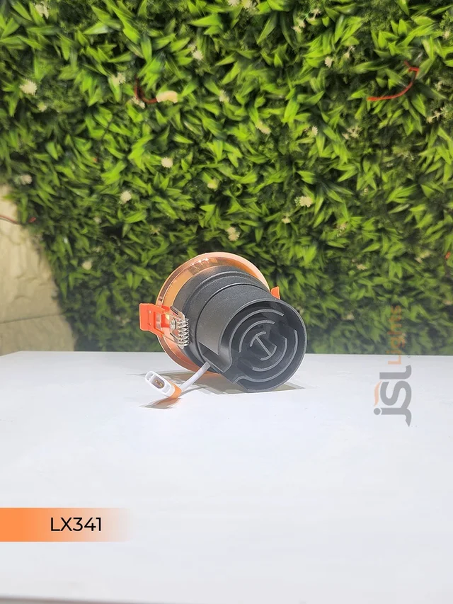 LX 341 12W Black RG Deep Recessed COB Downlight - 12W, 3000K