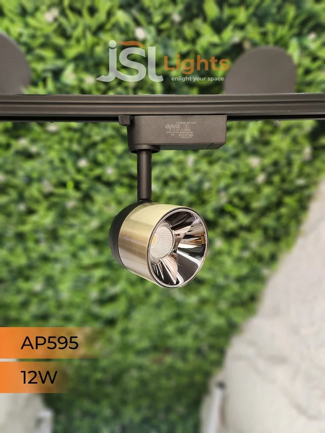 APRA AP595 12W LED Track 360° Focus Spotlight - 12W, 3000K, AB