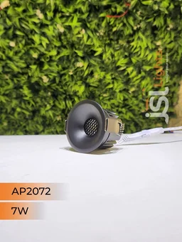 APRA AP 2072 7W Black Deep Recessed COB Downlight - 7W, 4000K, Black