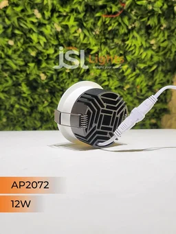 APRA AP 2072 12W White Deep Recessed COB Downlight - 12W, 3000K, White